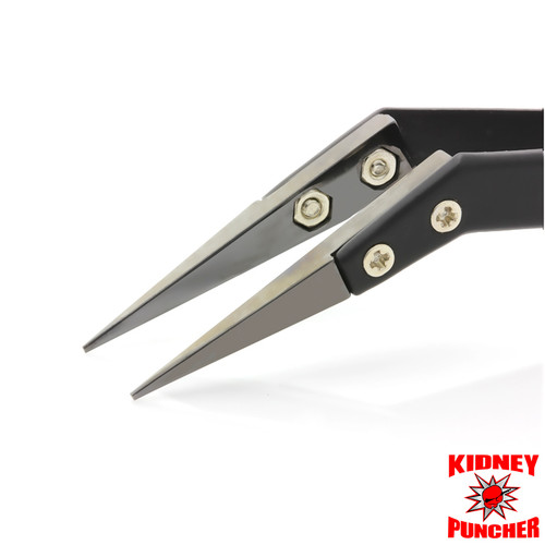 Coil Master Elbow Ceramic Tweezers - Kidney Puncher